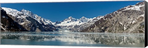 Framed Johns Hopkins Glacier in Glacier Bay National Park, Alaska, USA Print