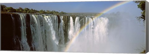 Framed Rainbow over Victoria Falls, Zimbabwe Print