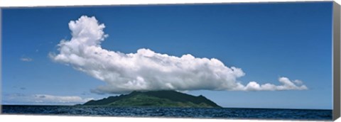 Framed Clouds over Silhouette Island, Seychelles Print