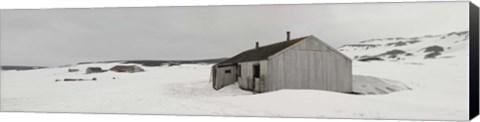 Framed Abandoned British base at Whalers Bay, Deception Island, Bransfield Strait, South Shetland Islands, Antarctic Peninsula Print