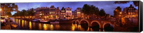 Framed Amsterdam at Dusk, Netherlands Print