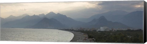 Framed Buildings at the waterfront, Konyaalti Beach, Antalya, Turkey Print