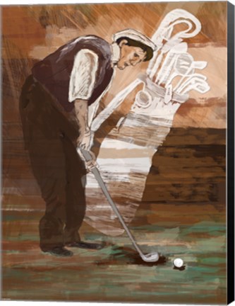 Framed Time to Putt Print