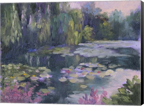 Framed Monet&#39;s Garden II Print