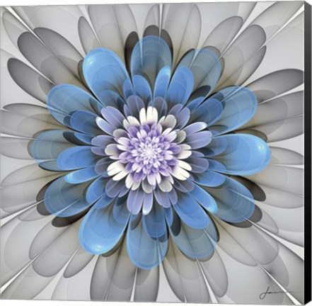 Framed Fractal Blooms III Print