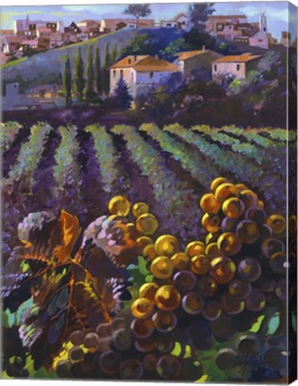 Framed View of Tuscany Print