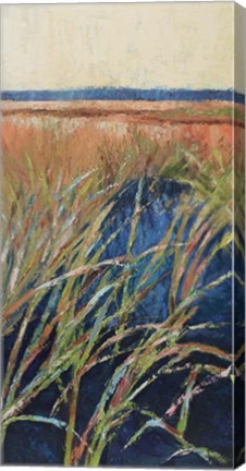 Framed Pastel Wetlands I Print