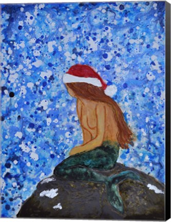 Framed Winterland Mermaid Print