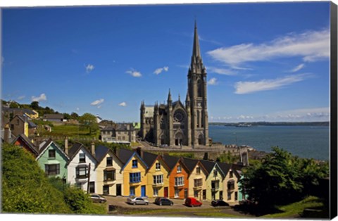 Framed St Colman&#39;s Cathedral, Cobh, County Cork, Ireland Print