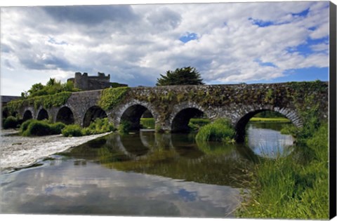 Framed 13 Arch Bridge over the River Funshion, Glanworth, County Cork, Ireland Print