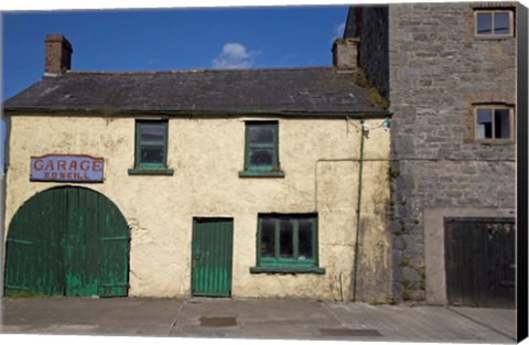 Framed Old Garage, Glanworth, County Cork, Ireland Print