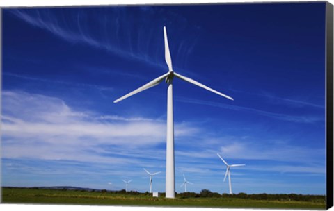 Framed Windfarm, Bridgetown, County Wexford, Ireland Print