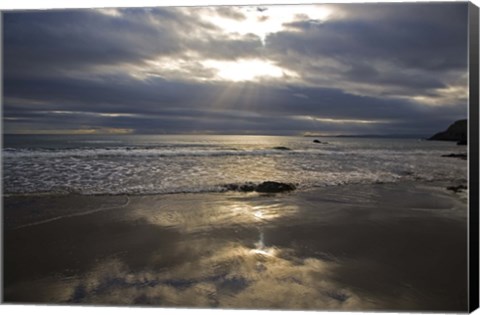 Framed Lady&#39;s Cove, The Copper Coast, County Waterford, Ireland Print