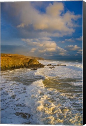 Framed Stage Cove, Near Bunmahon, The Copper Coast, County Waterford, Ireland Print