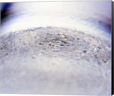 Framed Close up of churning lavender water Print