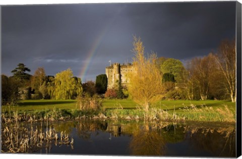 Framed Kilkea Castle Hotel, Built 1180 by Hugh de Lacey, Kilkea, Co Kildare, Ireland Print