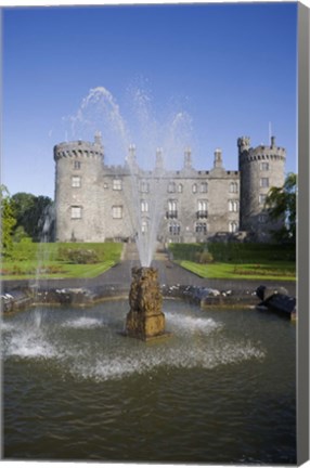 Framed Kilkenny Castle - rebuilt in the 19th Century, Kilkenny City, County Kilkenny, Ireland Print