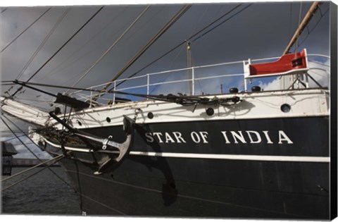 Framed Maritime museum on a ship, Star of India, San Diego, California, USA Print