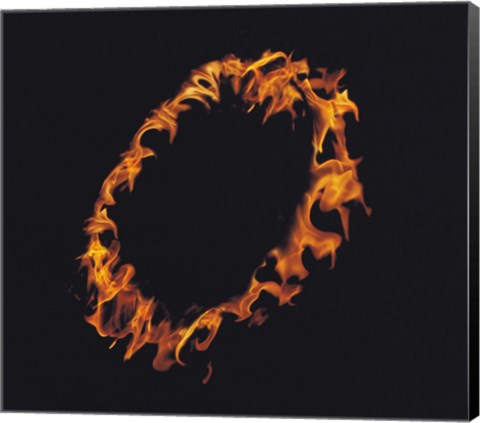 Framed Ring of Flames Print