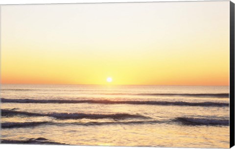 Framed Sunset over Sea Print