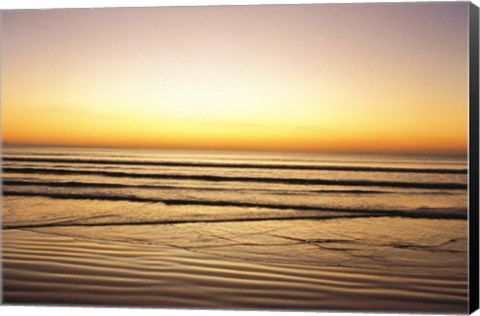 Framed Sunset View over Sea Print