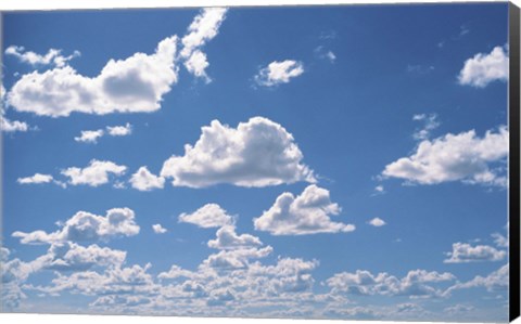 Framed Cumulus Clouds Print