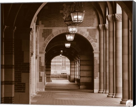 Framed Arches of Royce Hall, University of California, Los Angeles, California, USA Print