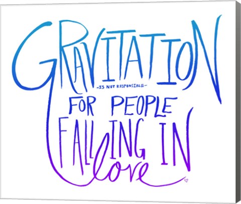 Framed Love &amp; Gravity II Print
