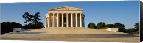 Framed Facade of a memorial, Jefferson Memorial, Washington DC, USA Print