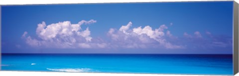 Framed Sea View, Cancun Mexico Print