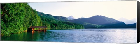 Framed Alp Lake Hohenschwangau Germany Print
