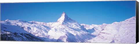 Framed Mt Matterhorn Valais Sunnegga Switzerland Print