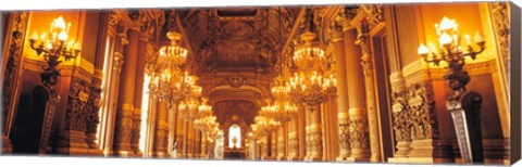 Framed Interior Opera Paris France Print