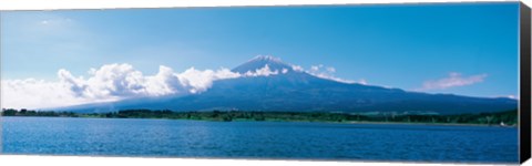 Framed Mt Fuji &amp; Tanuki-Ko Shizuoka Japan Print