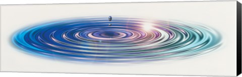 Framed Colored water drop Print