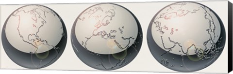 Framed Glass globes Print