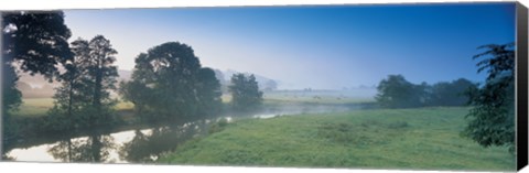 Framed Taw River near Barnstaple N Devon England Print