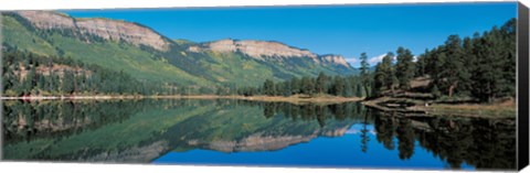 Framed Hariland Lake &amp; Hermosa Cliffs Durango CO USA Print