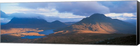 Framed Cul Moor &amp; Cul Beag (Mountains) Stac Pollaidh National Nature Reserve Scotland Print