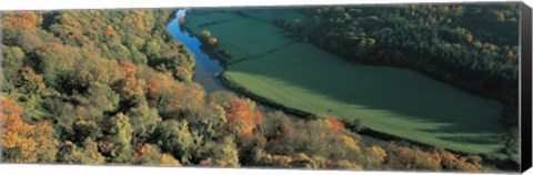 Framed Wye Valley S Wales Print