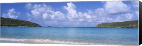 Framed Clouds over the sea, Salt Pond Bay, Virgin Islands National Park, St. John, US Virgin Islands Print