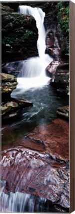 Framed Close-up of a waterfall, Ricketts Glen State Park, Pennsylvania, USA Print