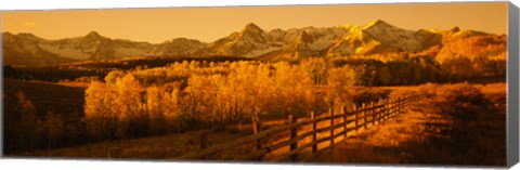 Framed Dallas Divide, San Juan Mountains, Colorado (sepia) Print