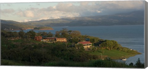 Framed High angle view of houses in a village, Guanacaste, Costa Rica Print