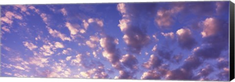 Framed Low angle view of clouds, Caribbean Sea Print