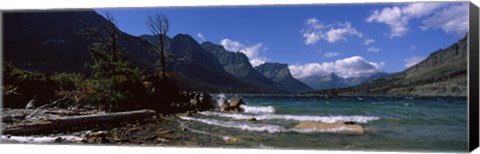 Framed St. Mary Lake, US Glacier National Park, Montana Print