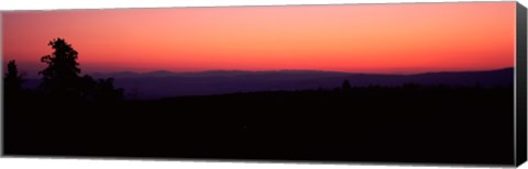 Framed Sunrise over mountain, Western Slope, Telluride, San Miguel County, Colorado, USA Print