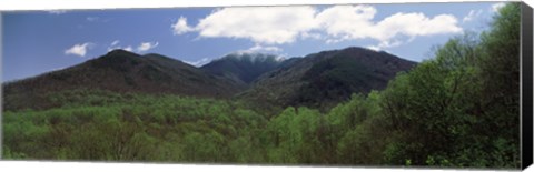 Framed Clouds over mountains, Great Smoky Mountains National Park, Tennessee, USA Print