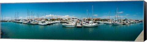 Framed Small harbor in Provence-Alpes-Cote d&#39;Azur, France Print