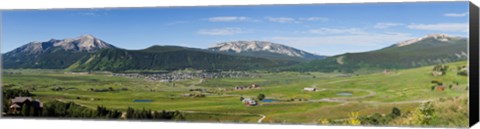 Framed Crested Butte, Gunnison County, Colorado Print